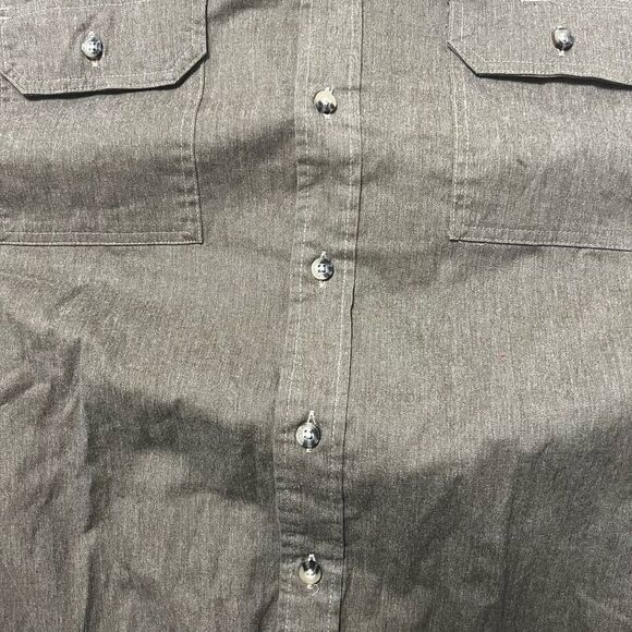 Wrangler 3xl men’s long sleeve button down shirt brown - Picture 5 of 10